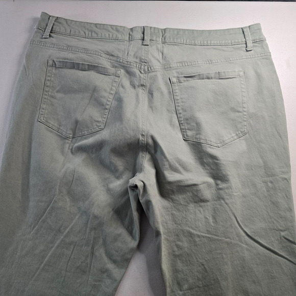 Charter Club Pants Women's 22W Green Lexington Straight Ankle - Picture 13 of 16